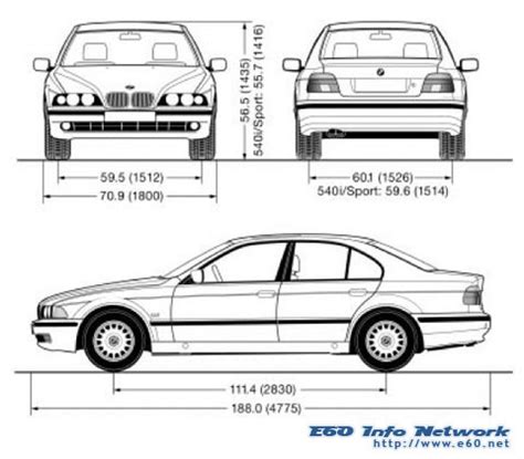 Dimensions - E60 Dimensions (and E39) - 5Series.net | Bmw e39 ...