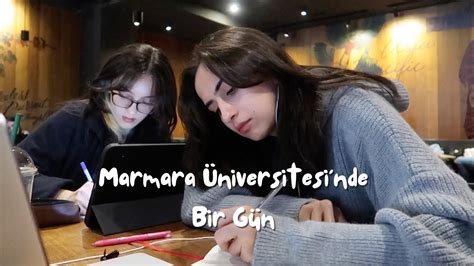 VLOG MARMARA ÜNİVERSİTESİ NDE BİR GÜN Vizelere çalışıyorum