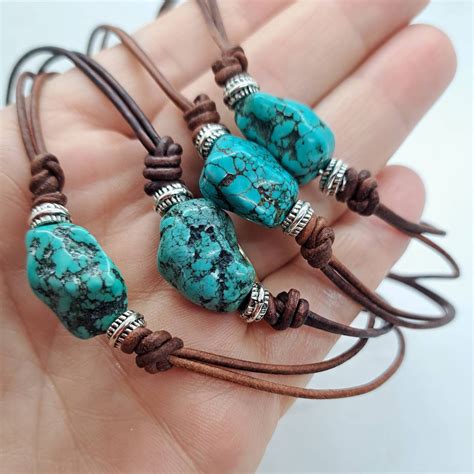 Western Turquoise Choker Necklace Turquoise Southwest Necklace Boho