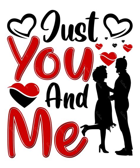 Just You And Me Vector File Illustrator Premium