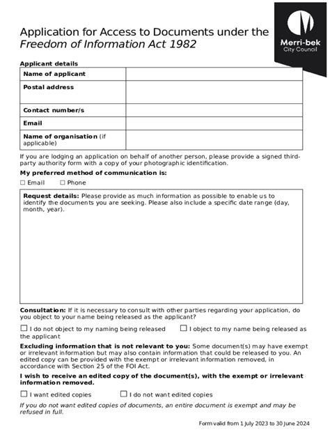 Freedom Of Ination Application Doc Template Pdffiller