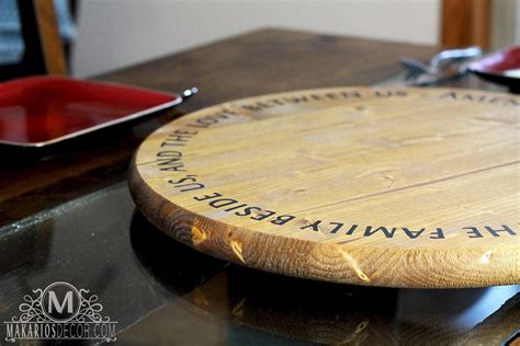 Custom Lazy Susan Personalized By Makarios Decor