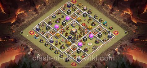 Best Anti 2 Stars War Base Th11 With Link Hybrid 2024 Town Hall