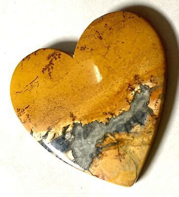 Beautiful Ct Natural Gemstone Maligano Jasper Heart Shape