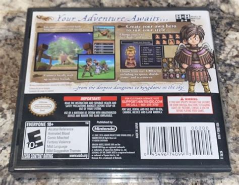 Dragon Quest IX Sentinels Of The Starry Skies Nintendo NDS 3DS Video