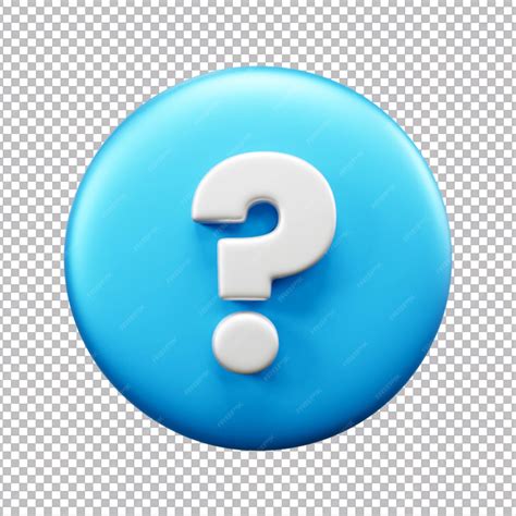 Premium PSD | 3d question mark ui icon isolated