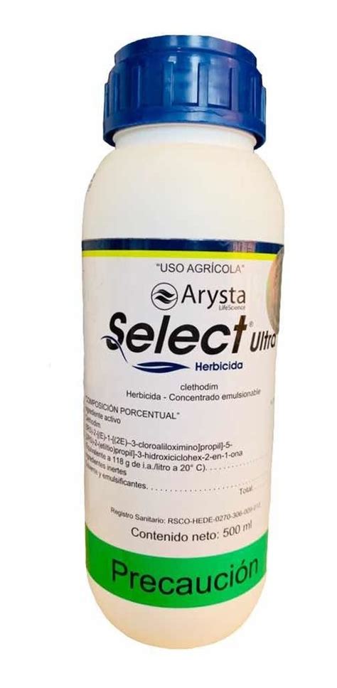 Select Ultra Control Maleza Clethodim 500 Ml Arysta Cronos AGRO SAS De CV