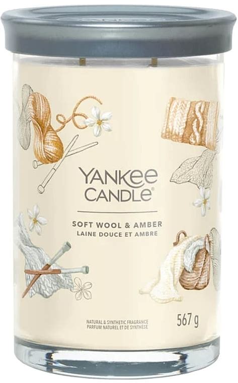 Yankee Candle Soft Wool Amber Singnature Vela Perfumada En Tarro