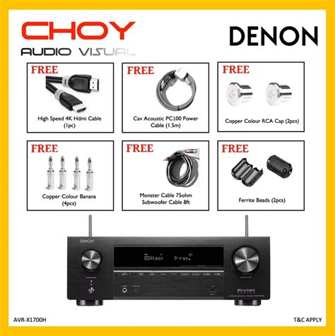 Denon Avr X H Ch K Atmos Network Av Receiver Free Gift Audio