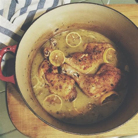 Ginger In The Kitchen White Wine Braised Chicken With Olives And