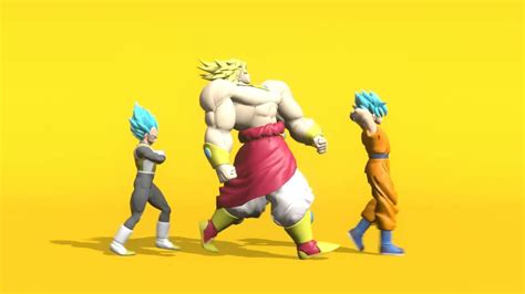 Dr Livesey Broly Goku And Vegeta Blender Animation 3d Phonk Walk Youtube