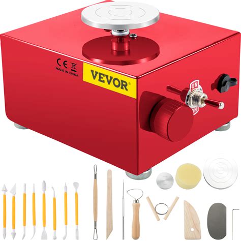 VEVOR Mini Roue de Poterie 2000 tr min 30 W Tour de Potier électrique