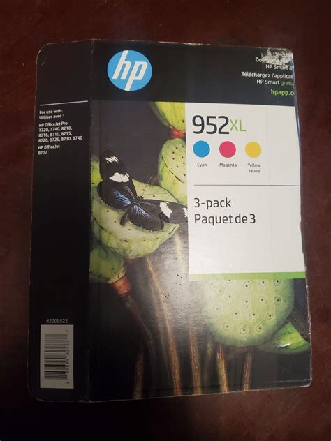 Genuine Hp 952xl High Yield Cyanmagentayellow 3 Pk Color Ink Cartridges 52024 889894824677 Ebay