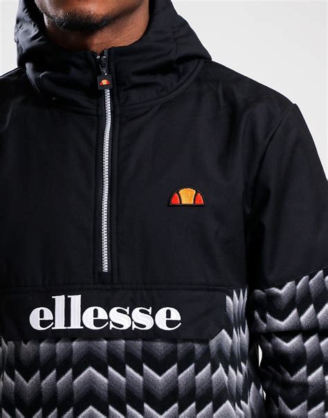 Ellesse Freccia Overhead Jacket Black Terraces Menswear