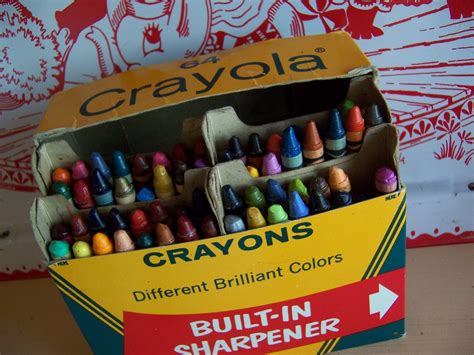 Vintage Crayola Crayons By Therunawaypancake On Etsy