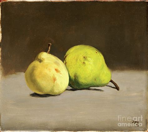 Two Pears Painting By Edouard Manet Fine Art America