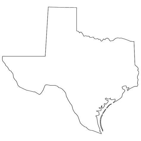 Outline Map Of Texas Eps Royalty Free Stock Vector Images