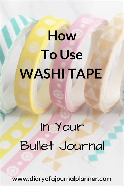 40 Creative Bullet Journal Washi Tape Ideas