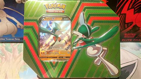 Opening A Gallade V Pokemon Cards Tin YouTube