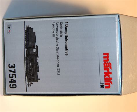 Märklin 37549 Dampflok mit Tender schwarz Serie 4600 der CFL mfx