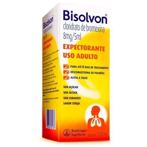 Ofertas De Bisolvon Xarope 1 6mg Ml Caixa Com 1 Frasco Com 120ml De