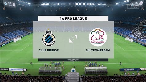 FIFA 23 Club Brugge Vs Zulte Waregem Waldstadion Gameplay YouTube