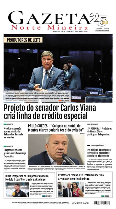 Jornal DiÁrio 7 De Maio De 2024 EdiÇÃo Rede Gazeta De Comunicação