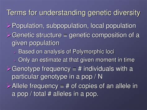 Ppt Population Genetics Powerpoint Presentation Free Download Id