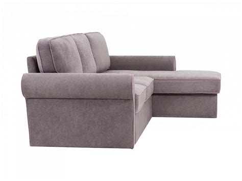 Модный дизайнерский диван: Угловой диван-кровать с оттоманкой жемчужный ...