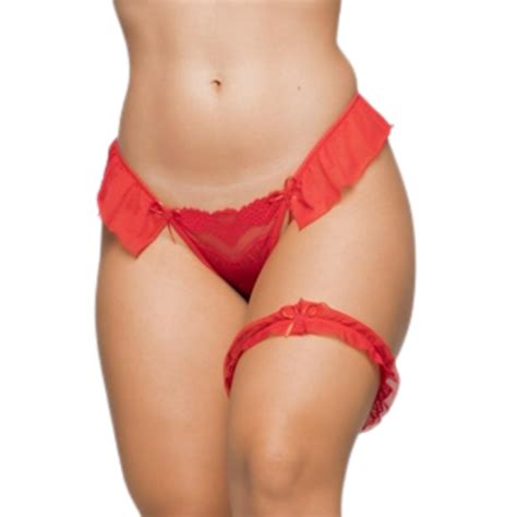 Calcinha Fio Dental Calcinha Perneira Tanga Sexy Persex Tule Renda