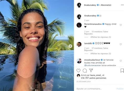 Caliente Tina Kunakey s affiche en string bikini et dévoile un tatouage étonnant Closer
