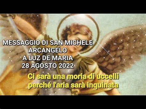 MESSAGGIO DI SAN MICHELE ARCANGELO A luz de maria 28 08 2022 Ci sarà