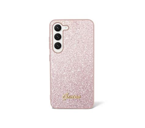 Guess Glitter Flakes Metal Logo Case Etui Samsung Galaxy S Ultra