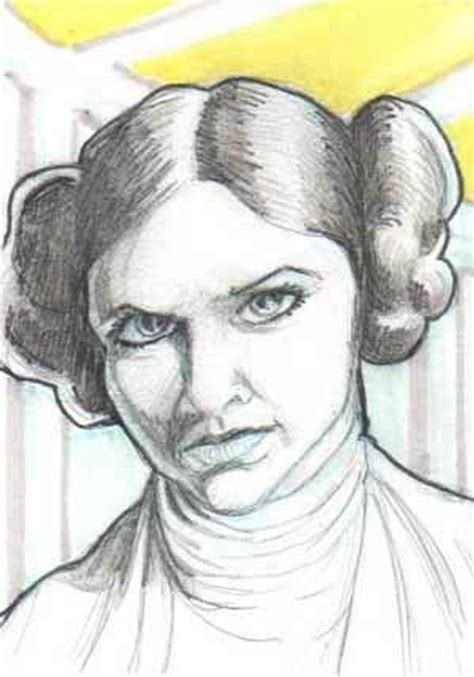 Princess Leia Sketch At Explore Collection Of