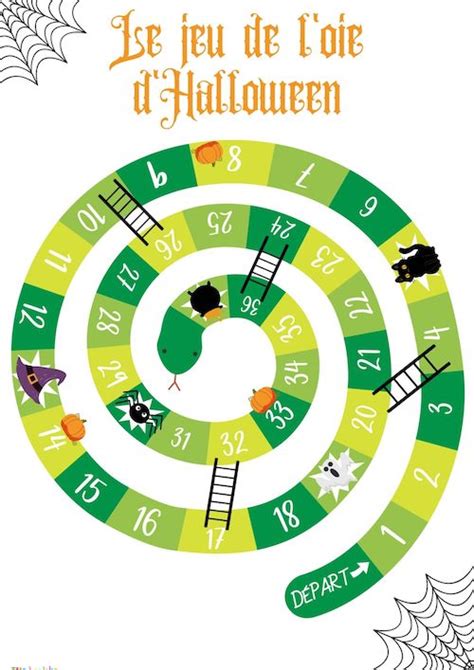 Jeu De L Oie D Halloween Imprimer Gratuitement