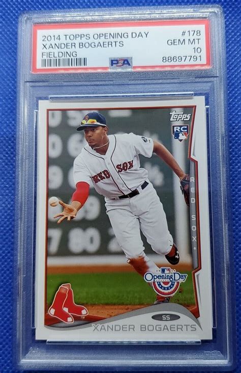 2014 TOPPS OPENING DAY XANDER BOGAERTS RC FIELDING 178 PSA 10 EBay