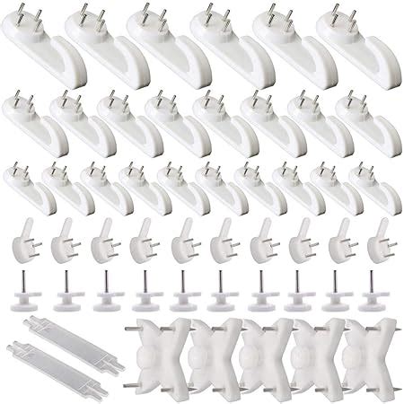 Kissral 42pcs Accroche Tableau Sans Percer Blanc Fixation Murale Sans