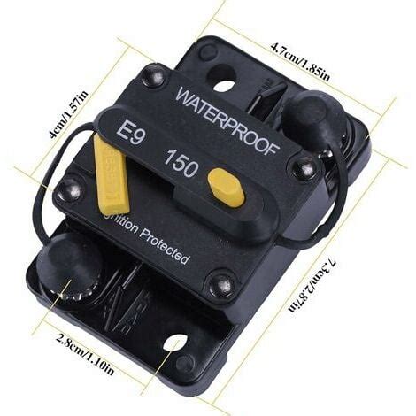 A Circuit Breaker V V Dc Circuit Breaker With Manual Reset