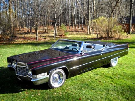 Cadillac Deville Convertible 1969 Black For Sale 69 Cadillac Coupe