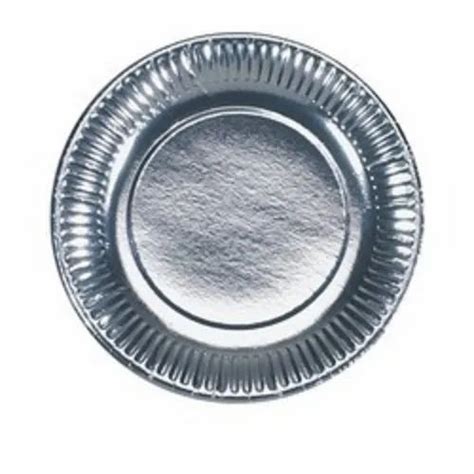 Plain Paper Plate 14 Inch At Rs 25 Piece Silver Paper Dish In Pune