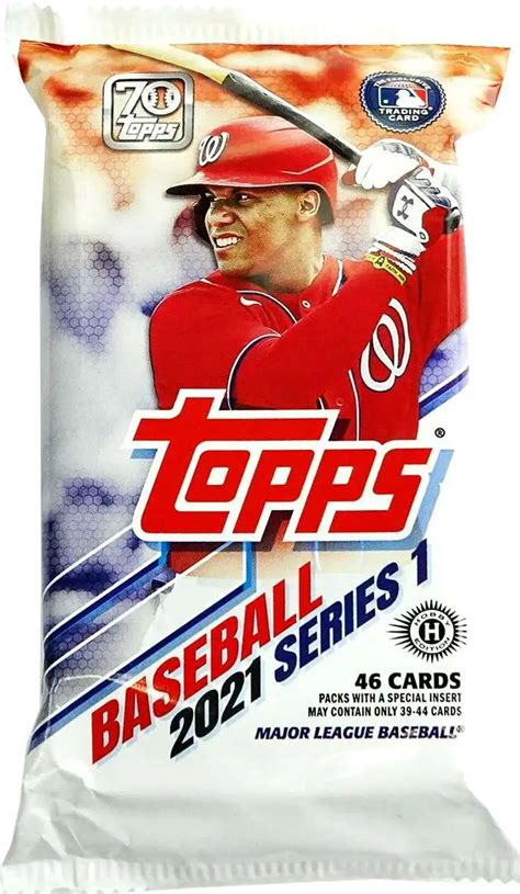 Mlb Topps 2021 Series 1 Baseball Trading Card Jumbo Hobby Pack 46 Cards