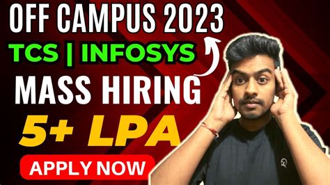 Biggest Hiring Infosys Tcs Latest Off Campus Drive 2022 2023 Batch Jobs Kn Academy