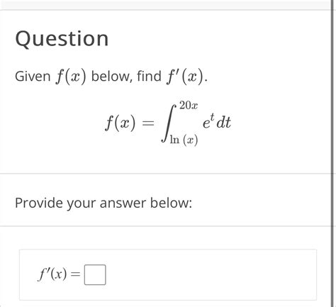 Solved Questiongiven F X Below Find Chegg