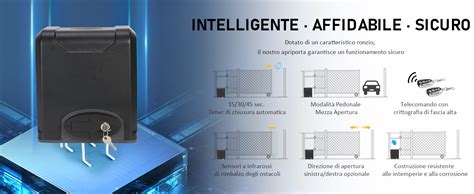 Co Z W Motore Cancello Scorrevole Kit Automazione Cancello