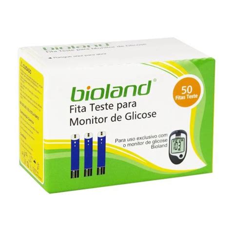 Tiras Para Teste De Glicose C 50 Bioland Tiras Para Medir Glicose