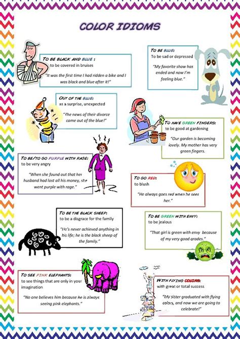 Awesome Color Idioms that will Improve Your English Fluency - ESLBUZZ