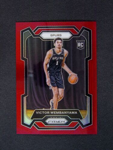 Panini Prizm Victor Wembanyama Spurs Rc Rookie Red