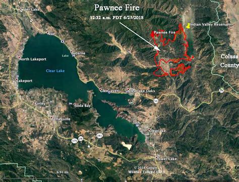 Pawnee Fire Forces Evacuations In Lake County California Wildfire Today