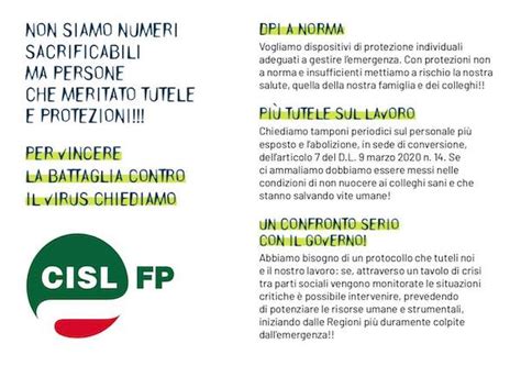 Professionisti Della Sanit La Fp Cisl Umbria Per Iniziative A