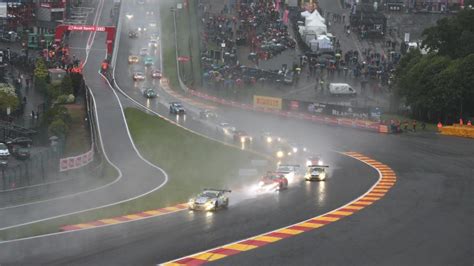 24 Heures De Spa Francorchamps La Course Interrompue Par La Pluie